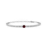 Martina | Sterling Silver Tennis Bracelet
