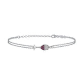 Wine, Sterling Silver Bracelet
