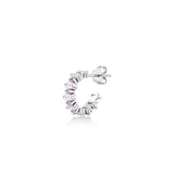 Eternal Hoop, Sterling Silver Earring (Sold INDIVIDUALLY)