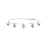 Mini Entourage Hearts | Sterling Silver Bracelet