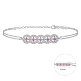 Mini Entourage Circle Arc | Sterling Silver Bracelet