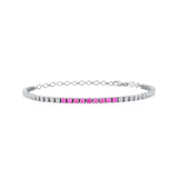 Stefanie, Sterling Silver Tennis Bracelet