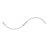 Stefanie, Sterling Silver Tennis Bracelet