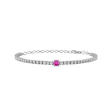 Martina, Sterling Silver Tennis Bracelet