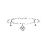 Midi Entourage Clover, Sterling Silver Bracelet