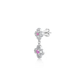 Clovers, Sterling Silver Earring (Sold INDIVIDUALLY)