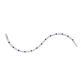 Stefanie, Sterling Silver Tennis Bracelet