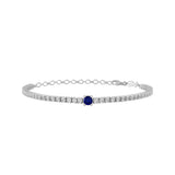 Martina, Sterling Silver Tennis Bracelet