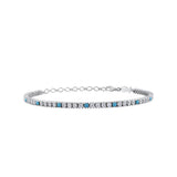 Stefanie, Sterling Silver Tennis Bracelet