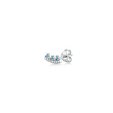 Crown, Sterling Silver Earring (Sold INDIVIDUALLY)
