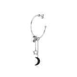 Gipsy Star, Sterling Silver Earring (Sold INDIVIDUALLY)