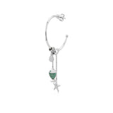 Gipsy Sea, Sterling Silver Earring (Sold INDIVIDUALLY)