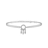 Mini Dream Catcher, Sterling Silver Bracelet