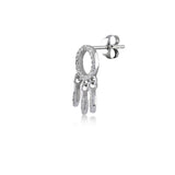 Mini Dream Catcher, Sterling Silver Earring (Sold INDIVIDUALLY)