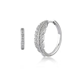 Feather, Sterling Silver Earrings Set