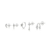 Starlight, Sterling Silver Earrings Set