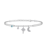 Starry Night, Sterling Silver Bracelet