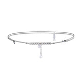 Shimmer | Sterling Silver Anklet (String)
