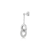 Love Link, Sterling Silver Earring (Sold INDIVIDUALLY)