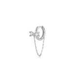 Tailed Mini Bow, Sterling Silver Earring (Sold INDIVIDUALLY)
