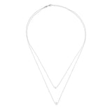 White Dreams Duo, Sterling Silver Necklace