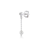 White Dreams, Sterling Silver Earring (Sold INDIVIDUALLY)