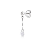 Shining Dot, Sterling Silver Earring (Sold INDIVIDUALLY)