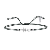 White Dreams, Star, Sterling Silver Bracelet (String)