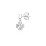 White Dreams, Clover, Sterling Silver Earring (Sold INDIVIDUALLY)