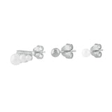 White Dreams, Path, Sterling Silver Earrings Set