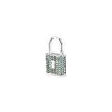Padlock, Sterling Silver Earring (Sold INDIVIDUALLY)