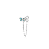 Tailed Mini Butterfly, Sterling Silver Earring (Sold INDIVIDUALLY)
