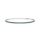 Stefanie, Sterling Silver Tennis Bracelet