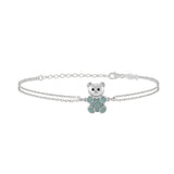 Happy Bear, Sterling Silver Bracelet