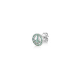Peace, Sterling Silver Earring (Sold INDIVIDUALLY)
