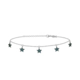 Stelle, Sterling Silver Anklet