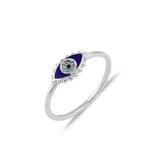 Mini Eye, Sterling Silver Ring