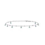 Joy, Sterling Silver Anklet