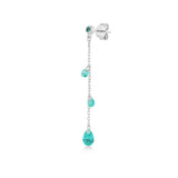 Shining Pear, Sterling Silver Earring (Sold INDIVIDUALLY)