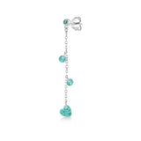 Shining Heart, Sterling Silver Earring (Sold INDIVIDUALLY)