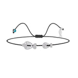 Mom&Baby Fish, Sterling Silver Bracelet (String)