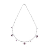Midi Hearts Entourage, Sterling Silver Necklace