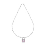 Padlock, Sterling Silver Necklace