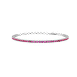 Stefanie, Sterling Silver Tennis Bracelet