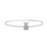 Happy Bear, Sterling Silver Bracelet