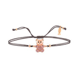 Happy Bear, Sterling Silver Bracelet (String)