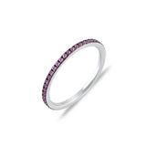 Eternity Ring, Sterling Silver Ring