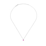Shining Dot (With 1 CZ), Sterling Silver Necklace