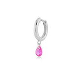 Shining Pear, Sterling Silver Earring (Sold INDIVIDUALLY)
