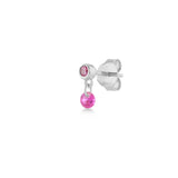 Shining Dot, Sterling Silver Earring (Sold INDIVIDUALLY)